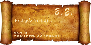 Bottyán Edit névjegykártya